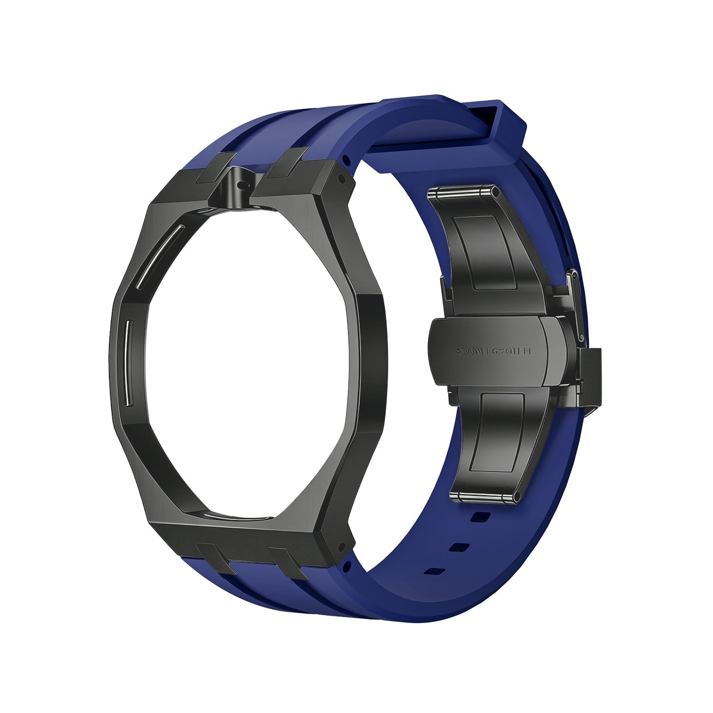 [AuraEcho]Oak Pop Black Steel Case & Silicone Strap(Only Strap)