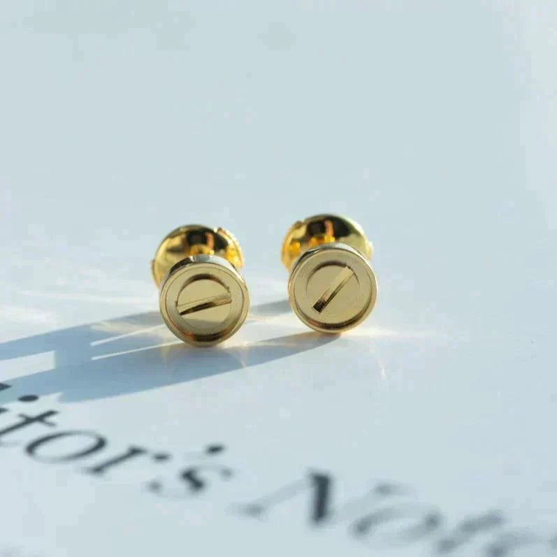 [AuraEcho]LOVE EARRINGS GOLD 10MM