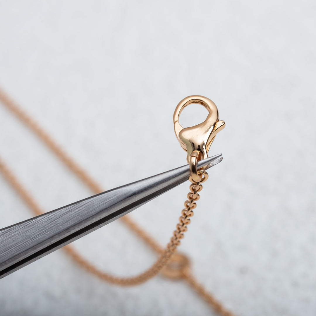 [AuraEcho]PARENTESI NECKLACE PINK GOLD