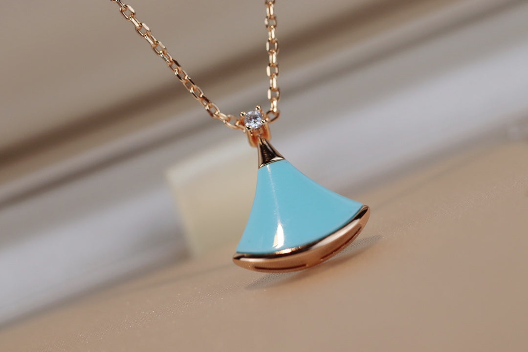 [AuraEcho]DREAM NECKLACE TURQUOISE PINK GOLD