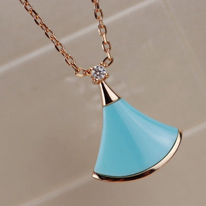 [AuraEcho]DREAM NECKLACE TURQUOISE PINK GOLD