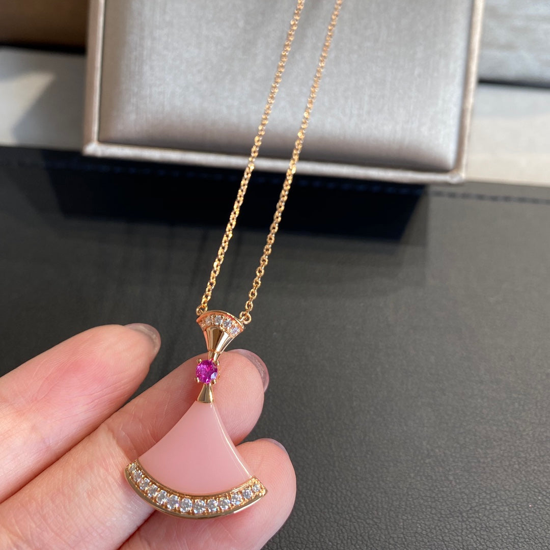 [AuraEcho]DREAM NECKLACE PINK OPAL
