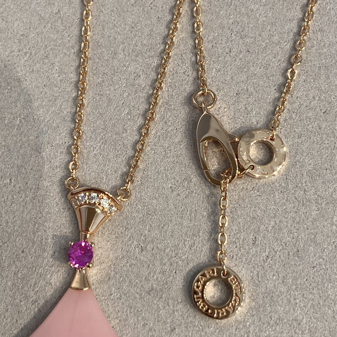 [AuraEcho]DREAM NECKLACE PINK OPAL