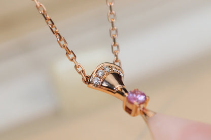 [AuraEcho]DREAM NECKLACE PINK MOP DIAMOND