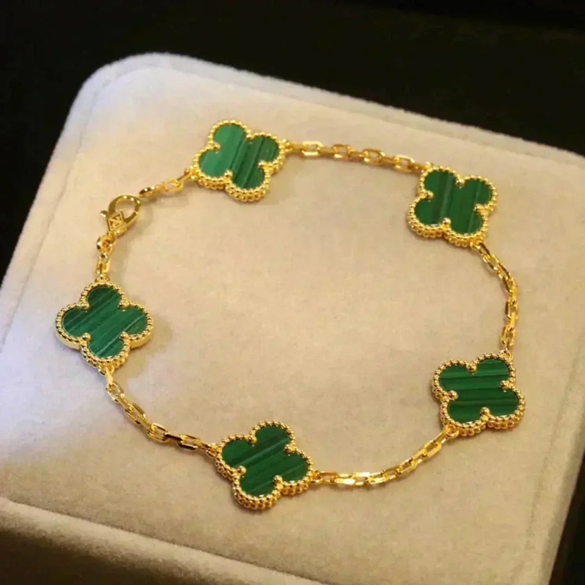 [AuraEcho]Clover 5 Motifs  Duo Bracelet Stack Set