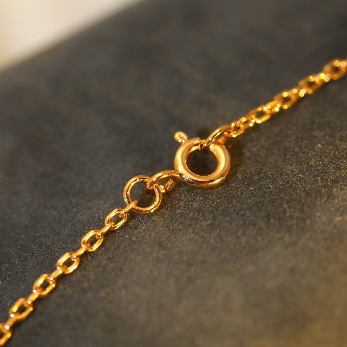 [AuraEcho]SUN PEDANT PINK GOLD 1 DIAMOND NECKLACE