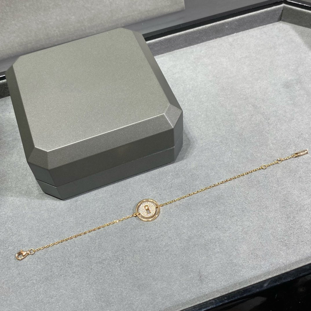 [AuraEcho]LUCKY MOVE DIAMOND PAVED BRACELET