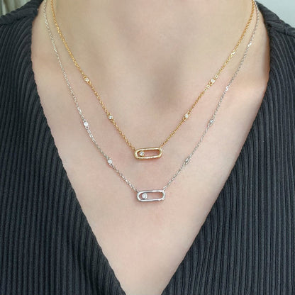 [AuraEcho]MOVE UNO DIAMOND NECKLACE