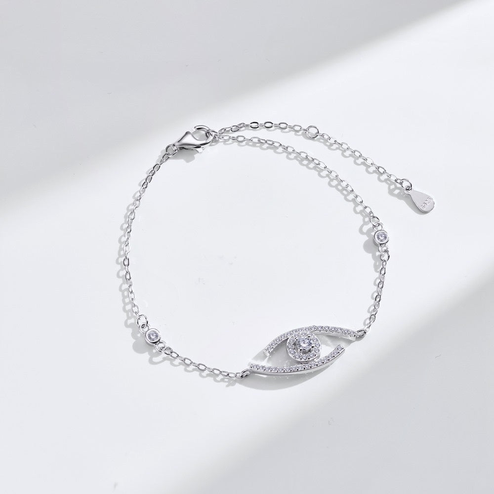 [AuraEcho]Lucky Eye Pave-Set Diamond Bracelet