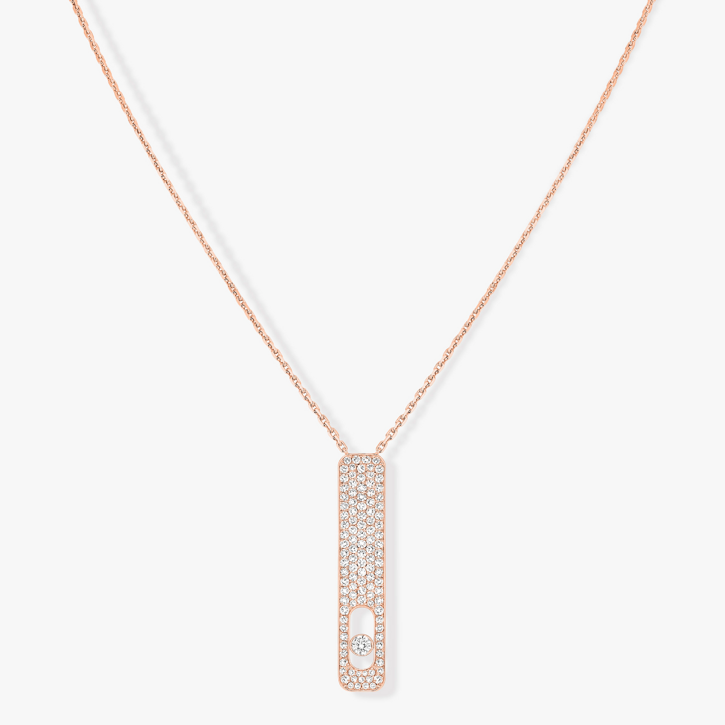 [AuraEcho]MY FIRST DIAMOND PAVED NECKLACE