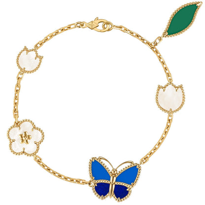 [AuraEcho]LUCKY SPRING BUTTERFLY 5 MOTIF BRACELET