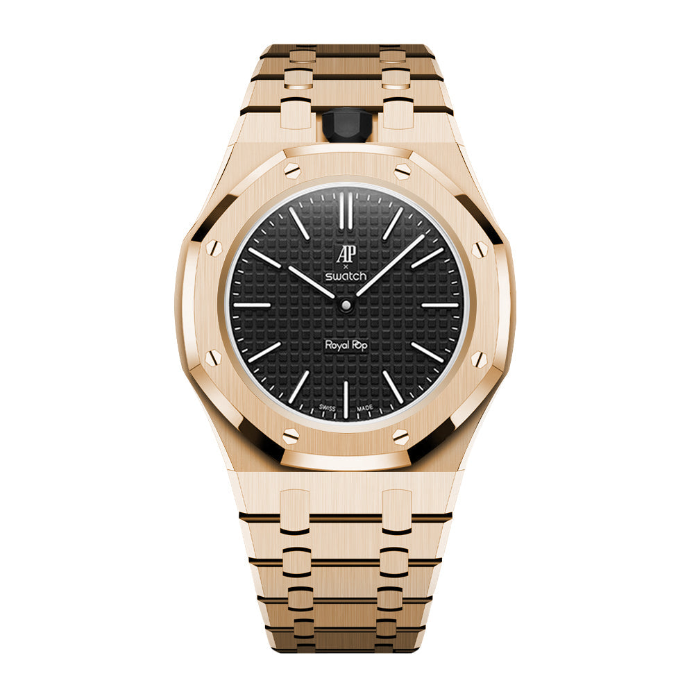 [AuraEcho]Royal Oak Pop Exclusive Steel Case & Strap Full‑wrap Embedded Watch Band (AP6013A)