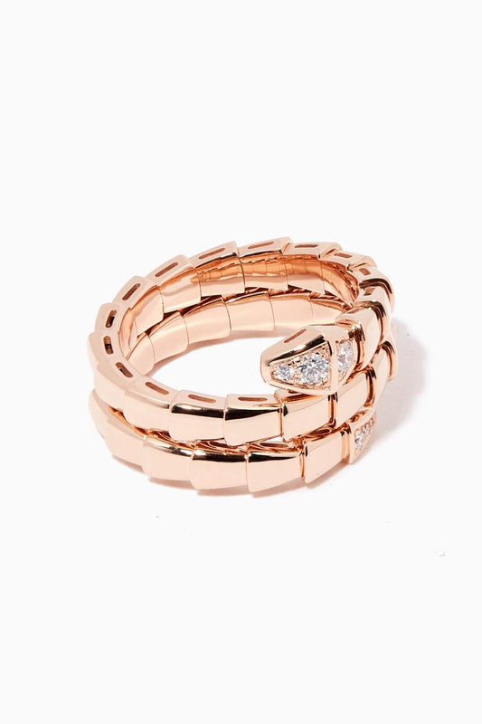 [AuraEcho]SERPENTS DOUBLE ROW DIAMOND RING