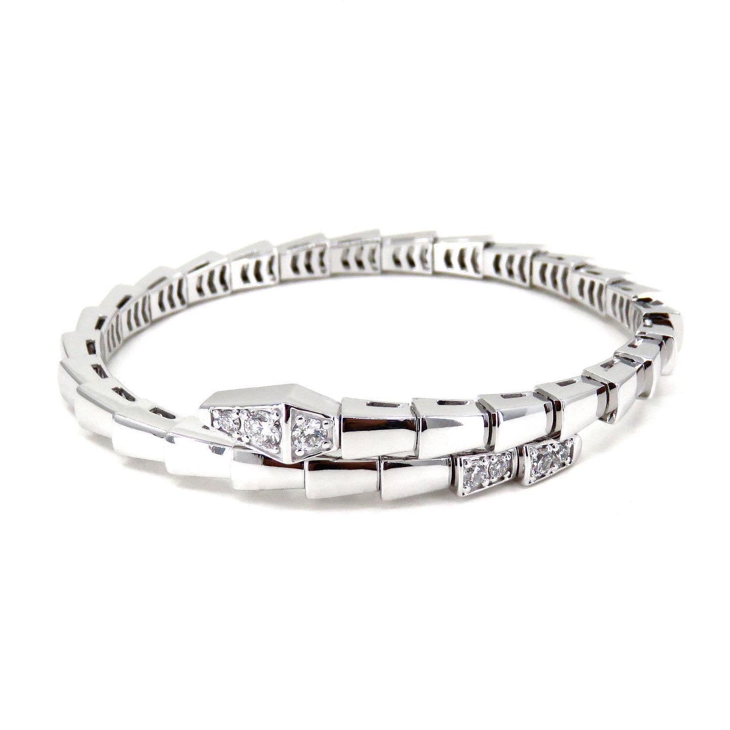 [AuraEcho]SERPENTI BRACELET DIAMONDS SILVER