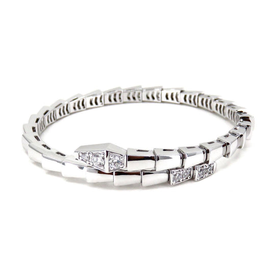 [AuraEcho]SERPENTI BRACELET DIAMONDS SILVER