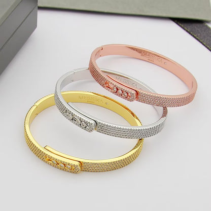[AuraEcho]Move Noa Full Pavé Diamond Bangle Bracelet