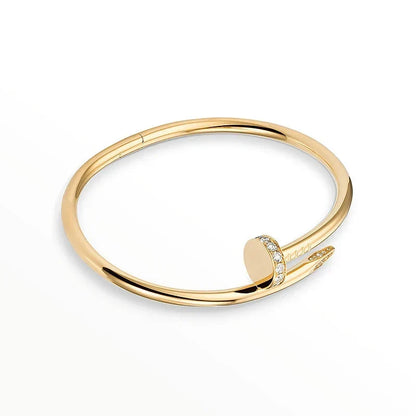 [AuraEcho] Clover & Love & Juste 3-Piece Gold Bracelet Stack Set