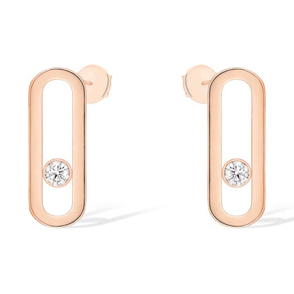 [AuraEcho]MOVE UNO SMALL 1 DIAMOND EARRINGS