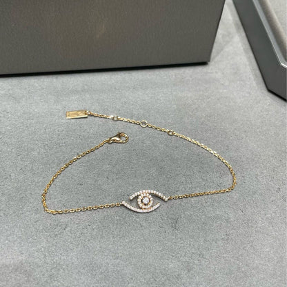 [AuraEcho]Lucky Eye Pave-Set Diamond Bracelet