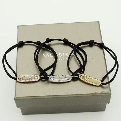 [AuraEcho]Messika Care(s) pink cord pavé bracelet