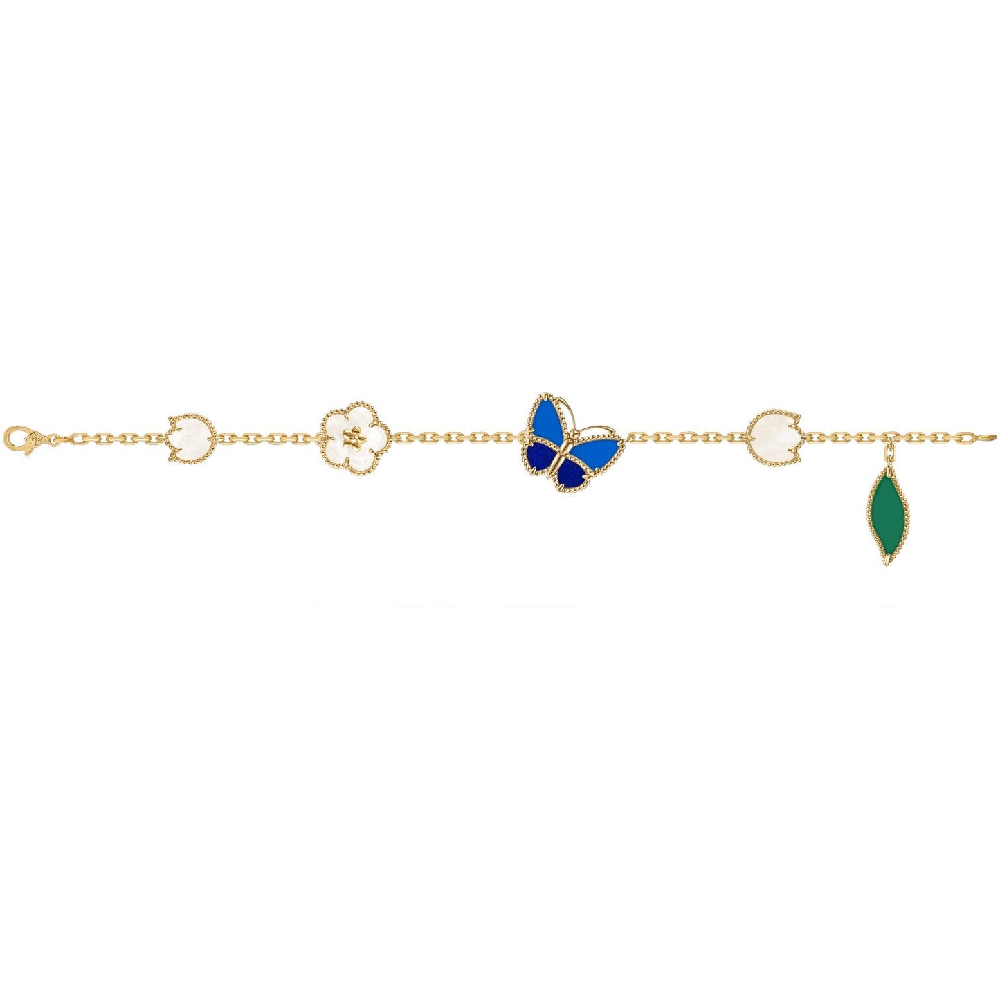 [AuraEcho]LUCKY SPRING BUTTERFLY 5 MOTIF BRACELET