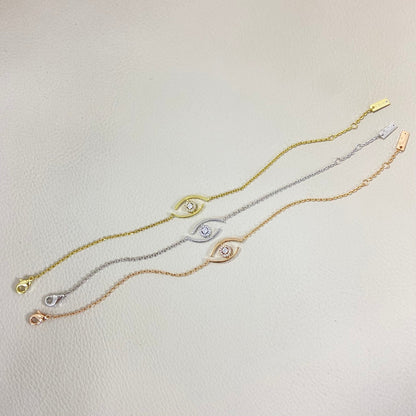 [AuraEcho]Lucky Eye Pave-Set Diamond Bracelet