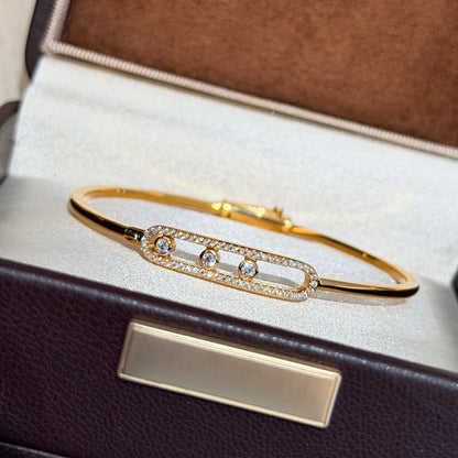 [AuraEcho]Move Pavé Diamond Bangle Bracelet M