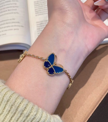 [AuraEcho] Lucky Spring Butterfly 5-Motif & LOVE Unlimited Bracelet Stack Set
