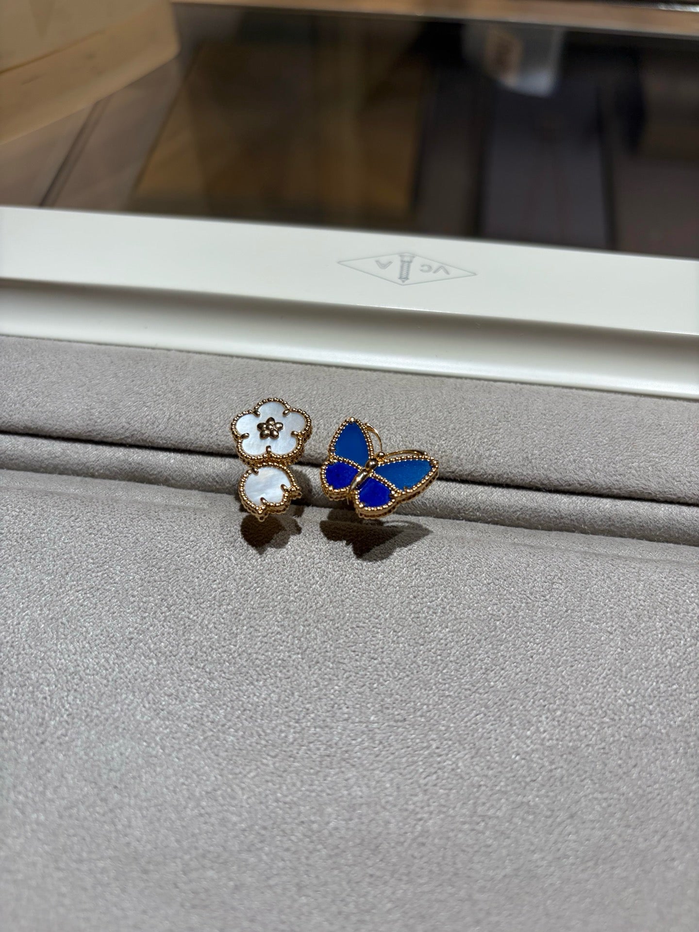 [AuraEcho]LUCKY SPRING BUTTERFLY OPEN-FACE RINGS