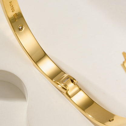 [AuraEcho] LOVE Classic & JUSTE Diamond Bracelet Stack Set