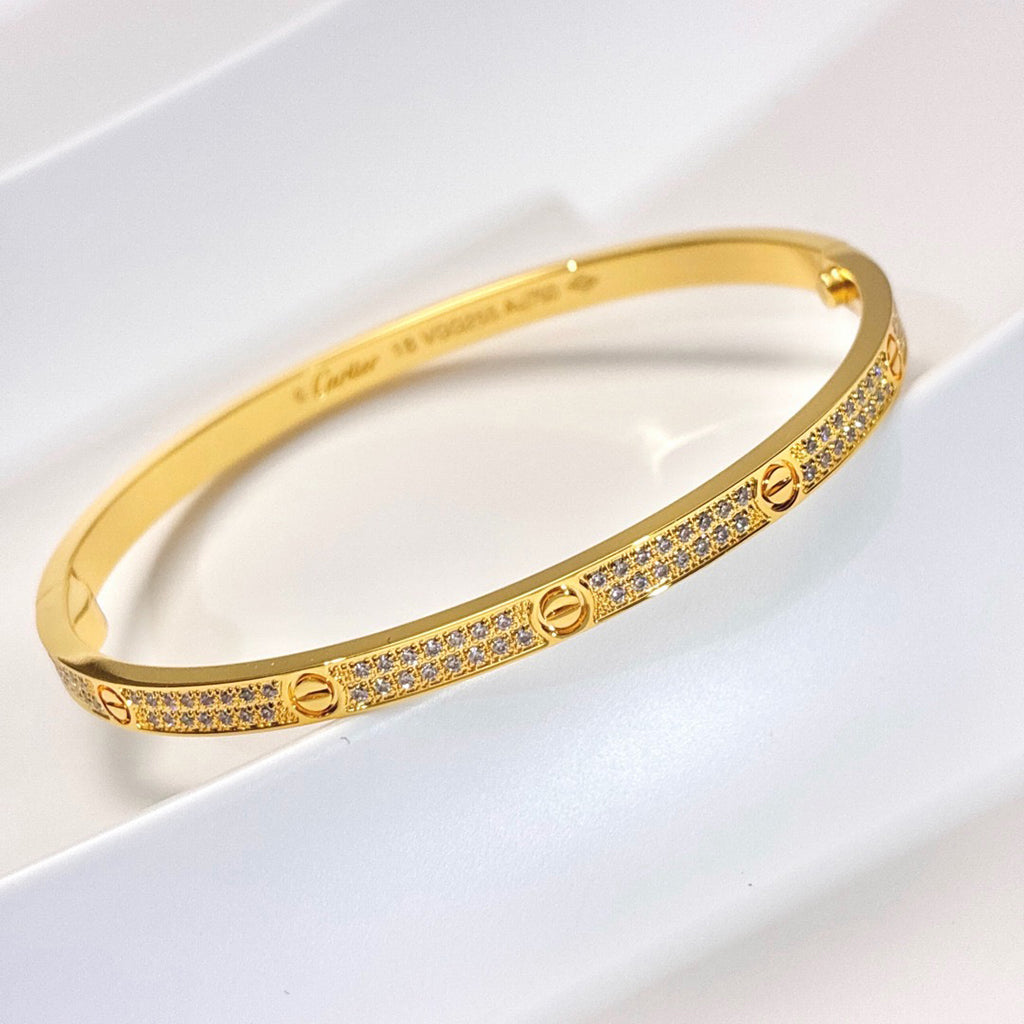 [AuraEcho] LOVE & JUSTE Baby Move Diamond Bracelet Stack Set