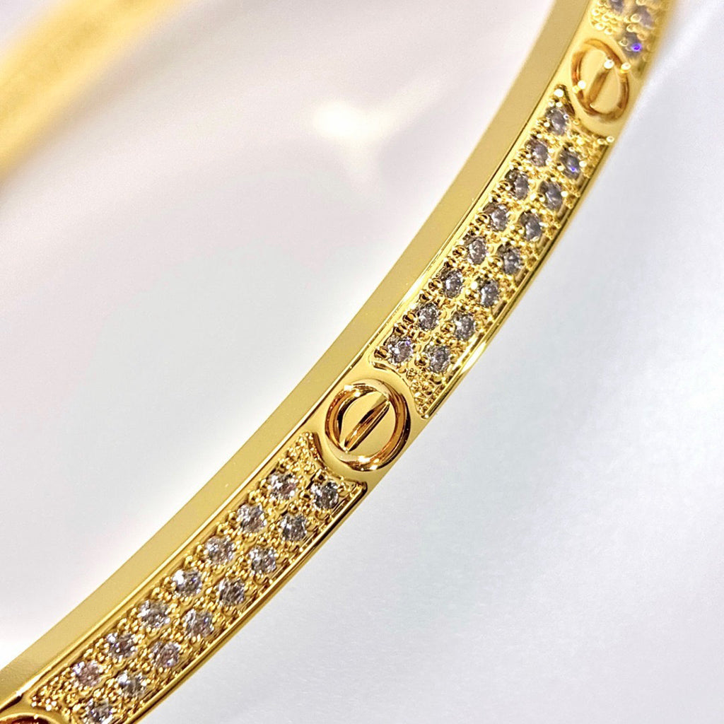 [AuraEcho] LOVE & JUSTE Baby Move Diamond Bracelet Stack Set