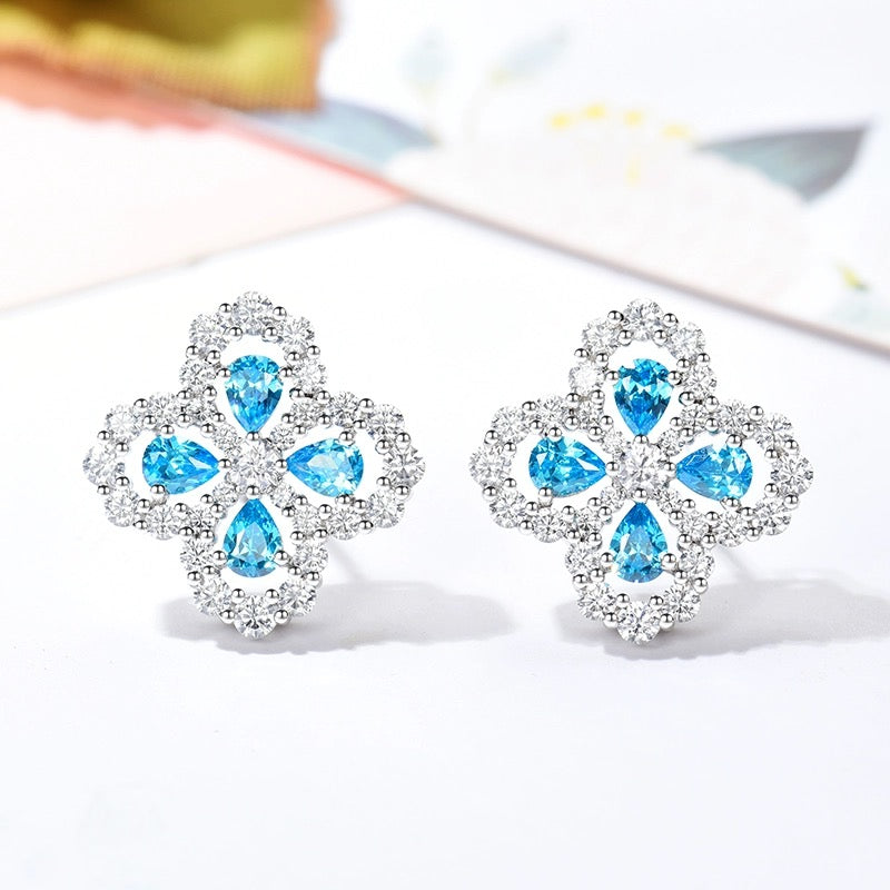[AuraEcho]LOOP EARRINGS FULL MOTIF DIAMOND 16MM