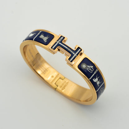 [AuraEcho]H BRACELET BLUE CERAMIC