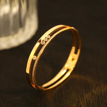 [AuraEcho]Move Romane Diamond Bangle Bracelet