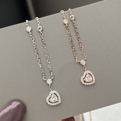 [AuraEcho]JOY HEART DIAMOND NECKLACE