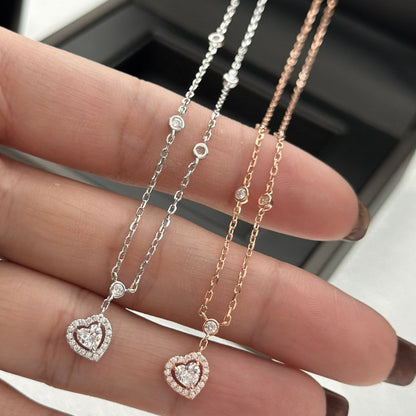 [AuraEcho]JOY HEART DIAMOND NECKLACE