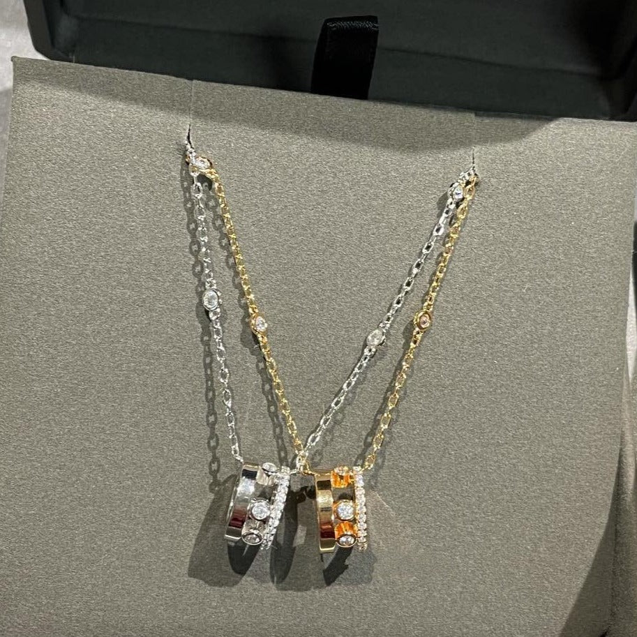 [AuraEcho]CHAIN MOVE ROMANE PEDAND NECKLACE