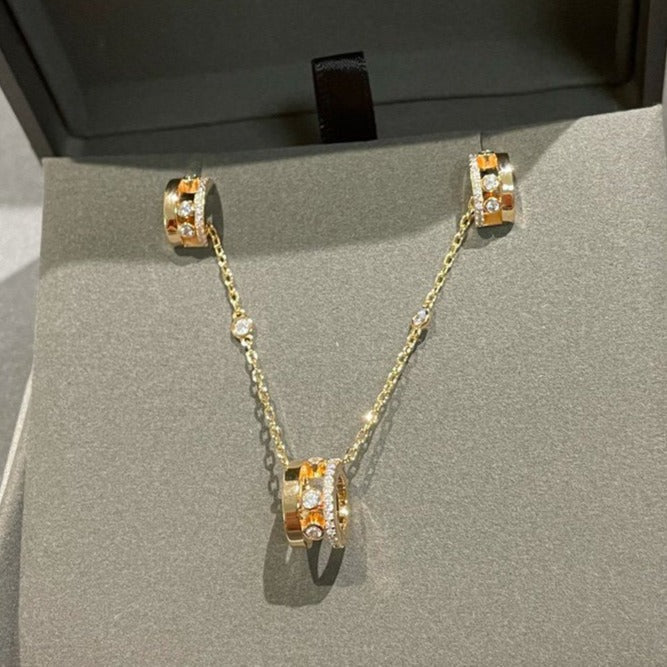 [AuraEcho]CHAIN MOVE ROMANE PEDAND NECKLACE