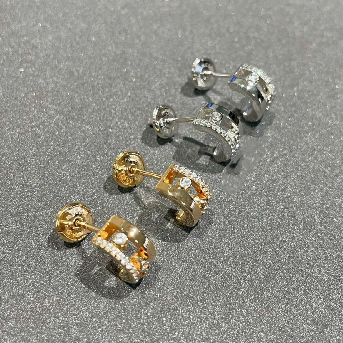 [AuraEcho]MOVE ROMANE EARRINGS DIAMOND
