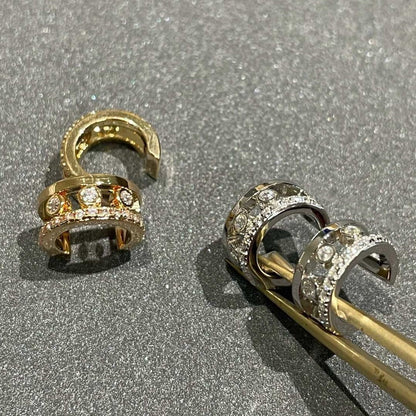 [AuraEcho]MOVE ROMANE EARRINGS DIAMOND