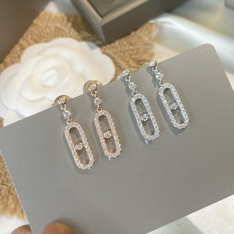 [AuraEcho]DORMEUSES MOVE UNO DIAMOND EARRINGS