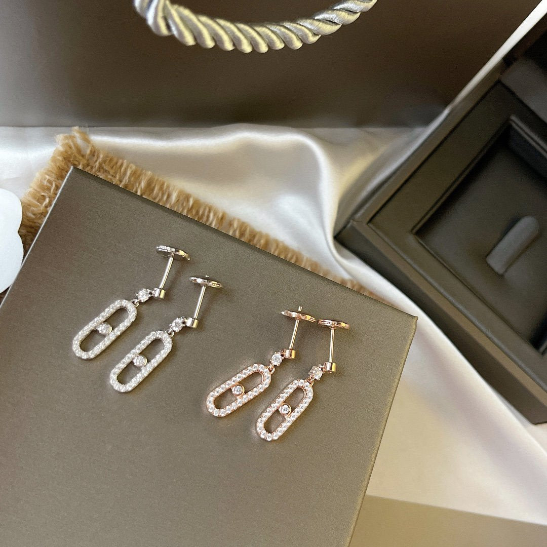 [AuraEcho]DORMEUSES MOVE UNO DIAMOND EARRINGS