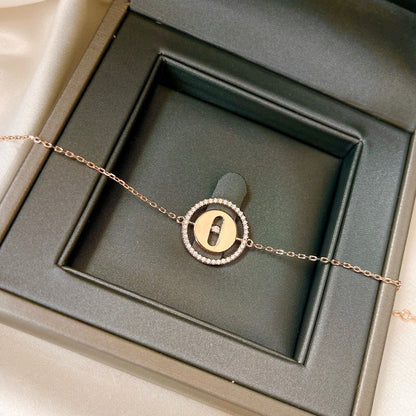 [AuraEcho]LUCKY MOVE PAVED DIAMOND BRACELET