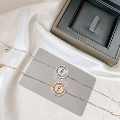 [AuraEcho]LUCKY MOVE PAVED DIAMOND BRACELET
