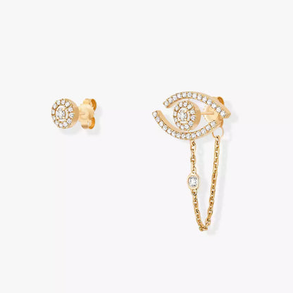 [AuraEcho]Lucky Eye Diamond Earrings