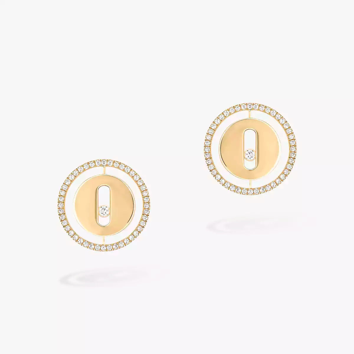 [AuraEcho]Lucky Move Diamond Earrings