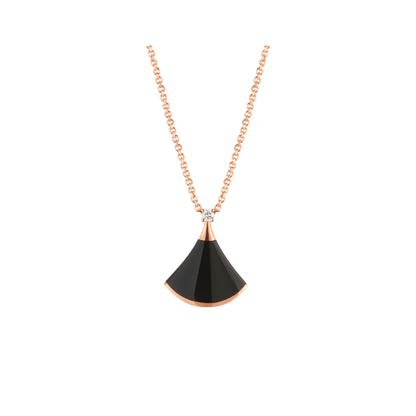 [AuraEcho]DREAM NECKLACE ONYX 1 DIAMOND