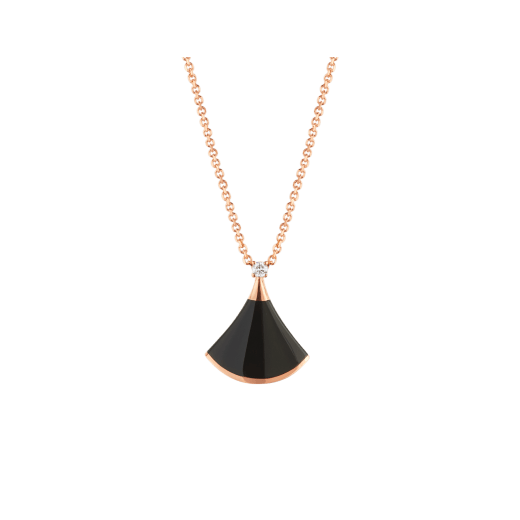 [AuraEcho]DREAM NECKLACE ONYX 1 DIAMOND