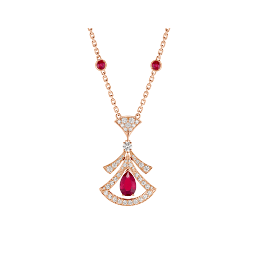 [AuraEcho]DREAM NECKLACE CARNELIAN DIAMOND PINK GOLD